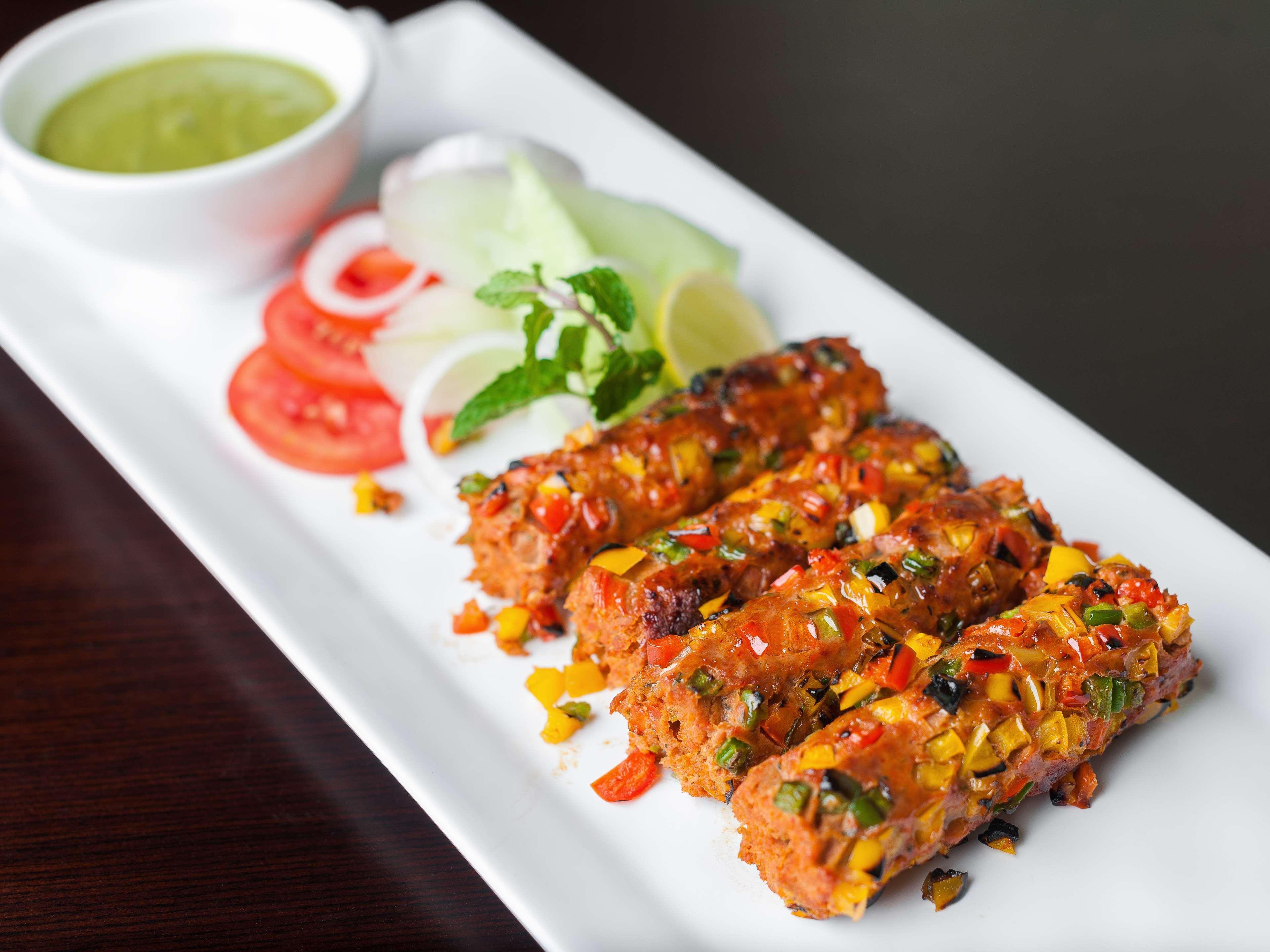 ไฮแอท เพลซ เกอร์กัน อุดย็อค วิหาร์ Hotel คูร์เคาน์ ภายนอก รูปภาพ Vegetable Seekh Kebab