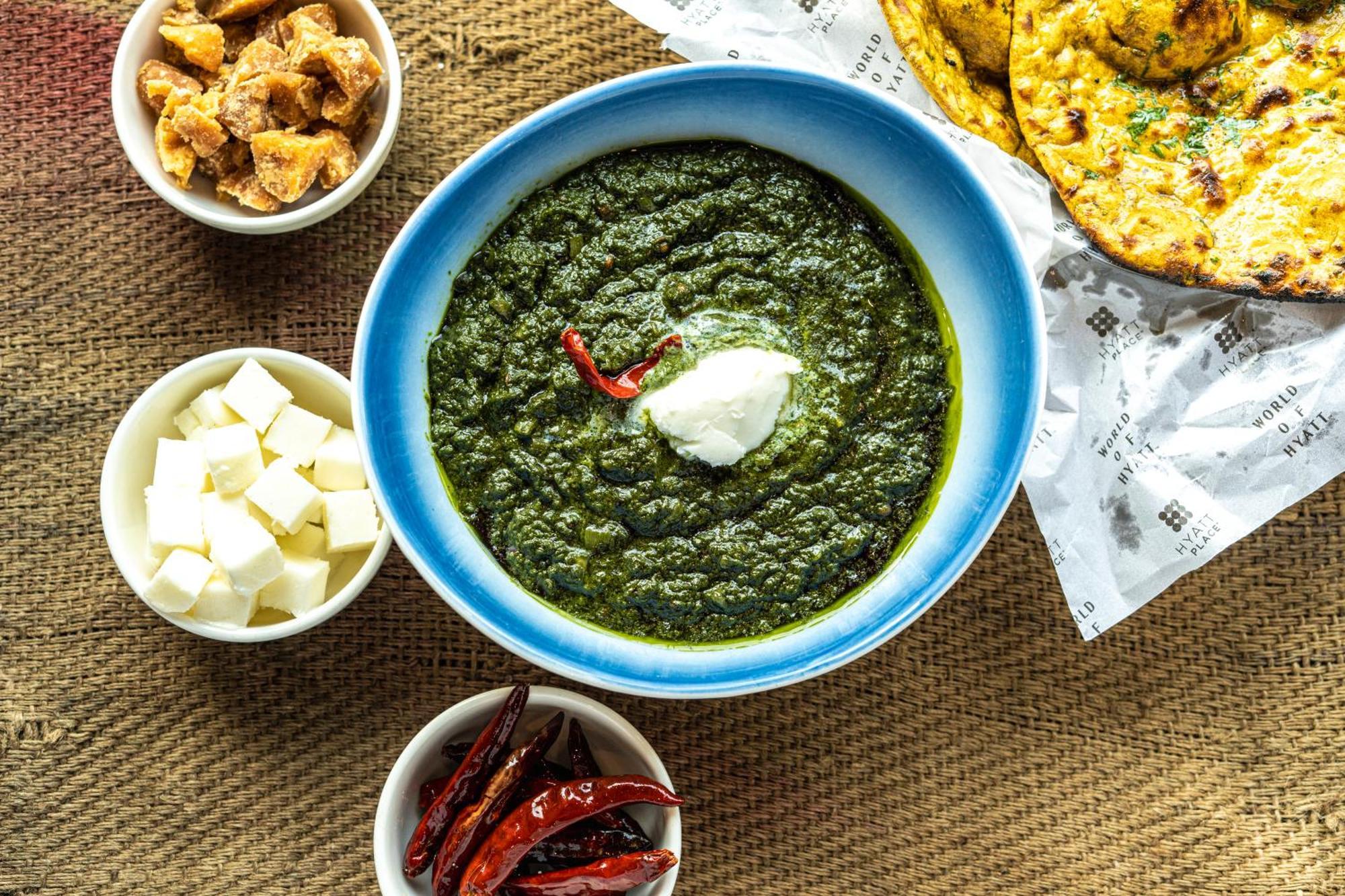 ไฮแอท เพลซ เกอร์กัน อุดย็อค วิหาร์ Hotel คูร์เคาน์ ภายนอก รูปภาพ Palak paneer